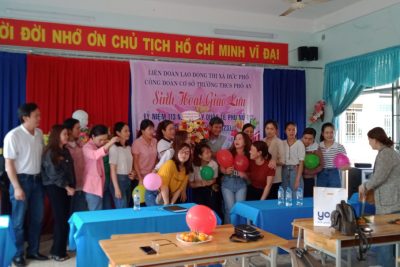 Nhân kỷ niệm 113 năm Ngày Quốc tế Phụ nữ (8/3/1910 – 8/3/2023), trường THCS Phổ An  hoạt động sôi nổi nhằm tri ân, tôn vinh sự hy sinh thầm lặng của người phụ nữ.