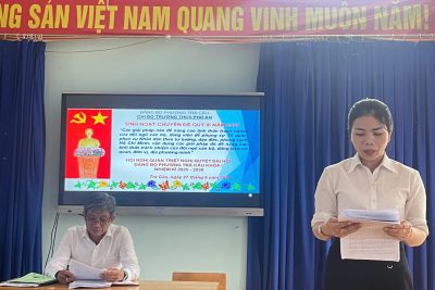 Để tiếp tục thực hiện việc không ngừng học tập và làm theo tư tưởng, đạo đức và phong cách Hồ Chí Minh, ngày 27 tháng 9 năm 2025, Chi bộ Trường THCS Phổ An đã tiến hành sinh hoạt chuyên đề Quý III năm 2025 về công tác nâng cao tinh thần trách nhiệm để phụng sự Tổ quốc, phục vụ nhân dân của cán bộ đảng viên. Buổi sinh hoạt diễn ra nghiêm túc và được tất cả các đảng viên giáo viên trong chi bộ tham gia đông đủ. Đồng thời Chi bộ cũng đã tổ chức Hội nghị quán triệt Nghị quyết Đại hội Đảng bộ phường Trà Câu khóa I – nhiệm kỳ 2025-2030